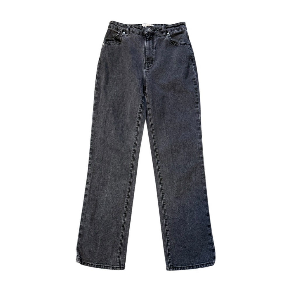 ROLLAS Original High Rise Straight Jeans Charcoal Wash Size 6‎ 28